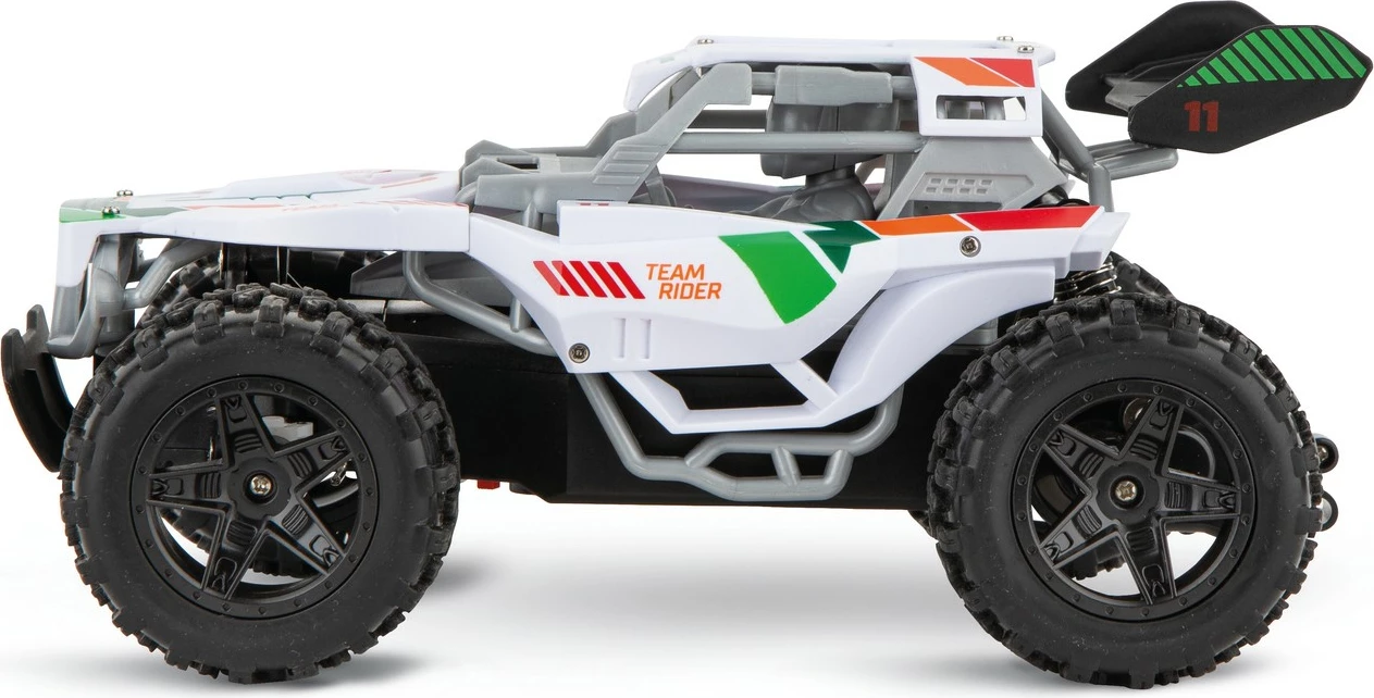 Makine lodër Carrera RC Team Rider, buggy, 2.4GHz, elektrike, bardhë