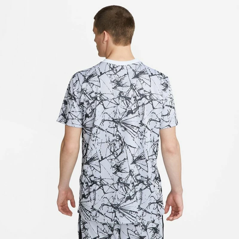 Maicë Nike për meshkuj, e bardhë me të zezë