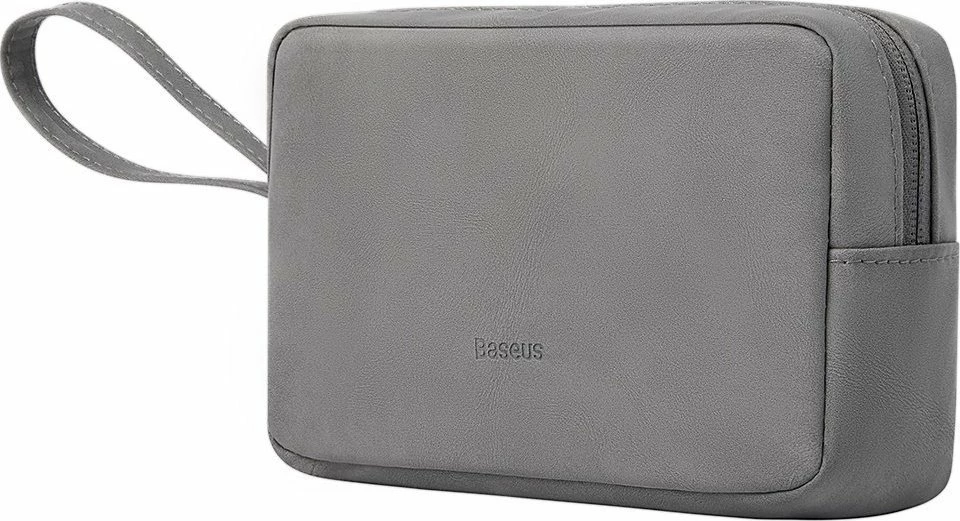 Çantë e vogël Baseus EasyJourney, 17.5 x 11.5 x 6.5 cm, me zinxhir, lëkurë artificiale, gri
