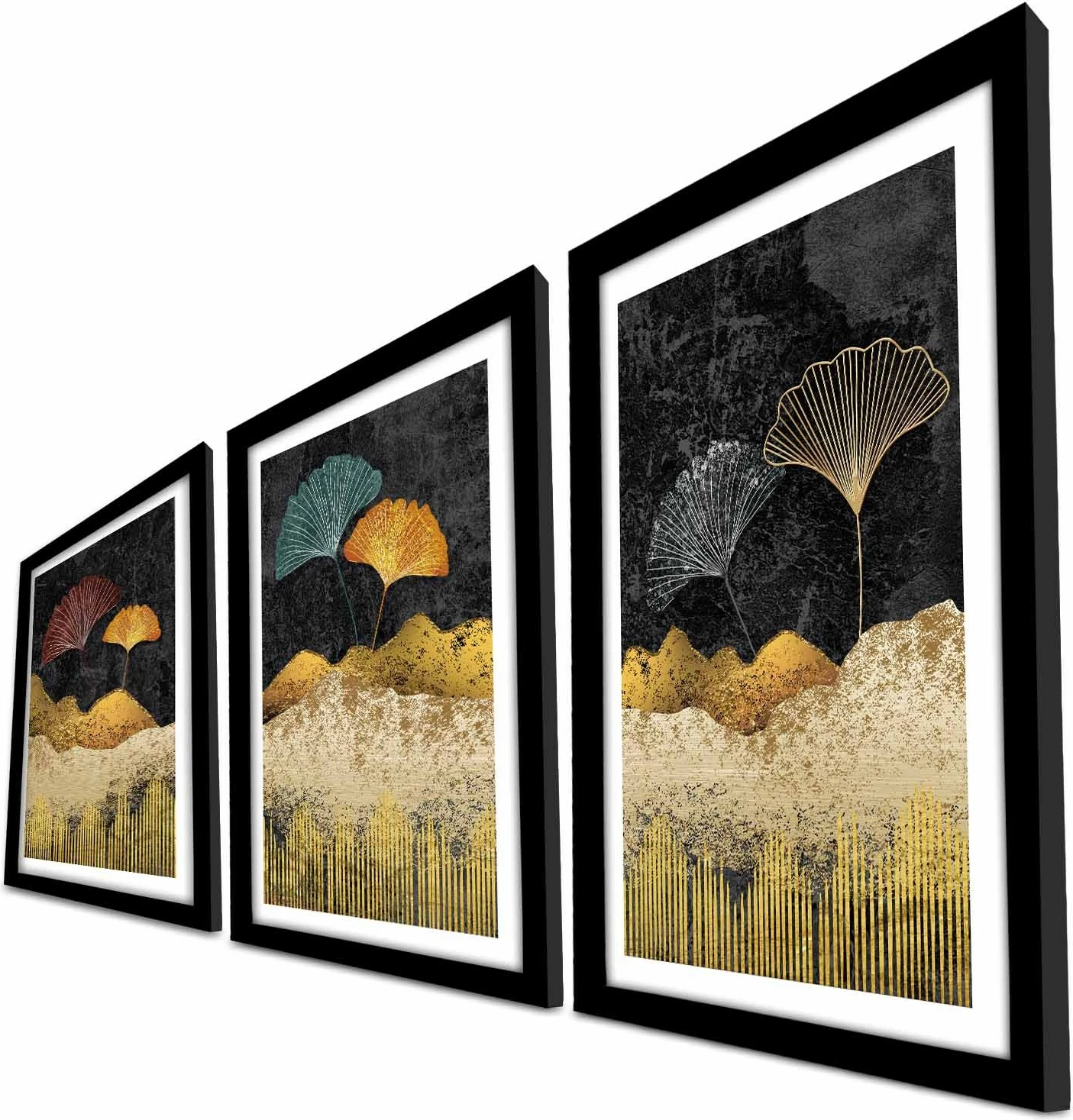 Pikturë dekorative MDF me kornizë (3 copë), Wallity, 3P3853NISCT-018