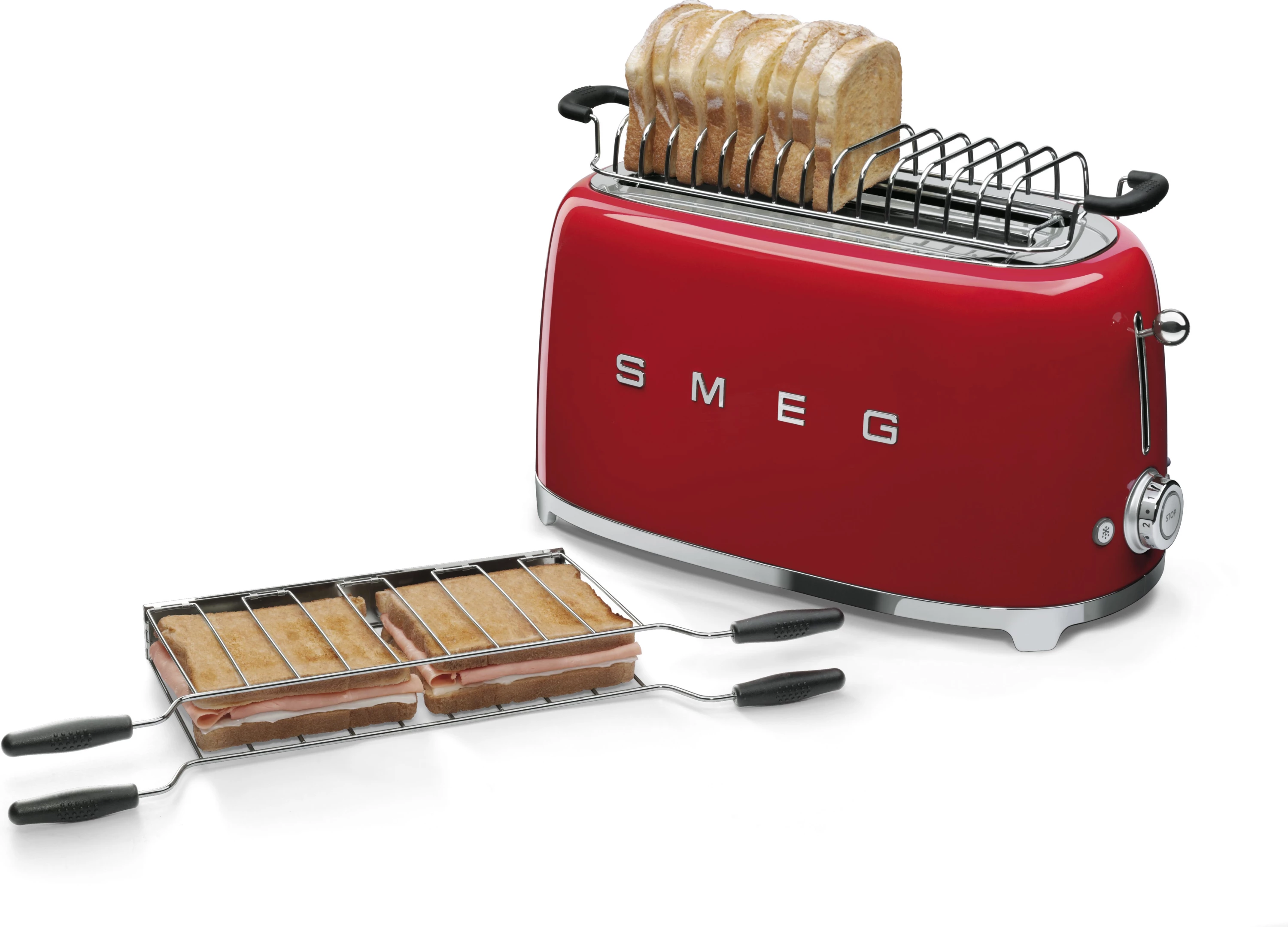Set grilash për sanduiçë SMEG TSF02, çelik inox