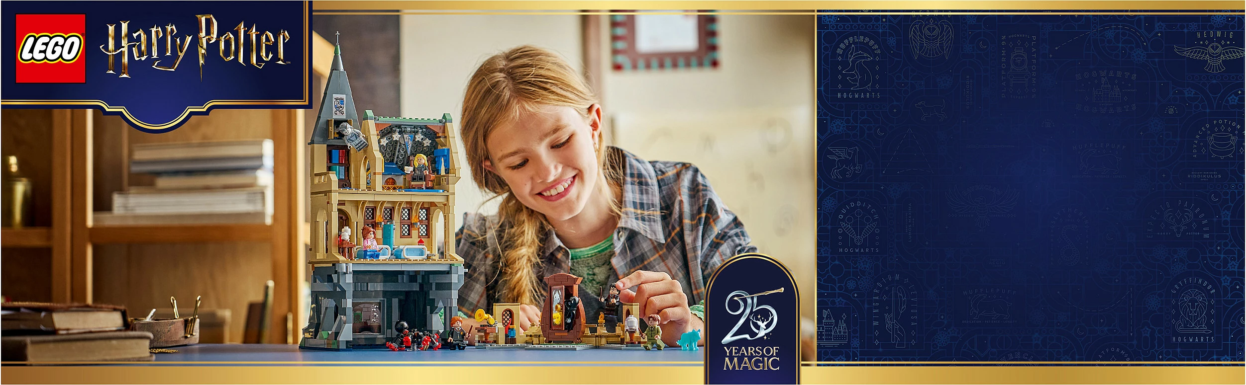 Set ndërtimi LEGO Harry Potter Hogwarts Castle 76463, 907 copë, 7 minifigura, shumëngjyrësh