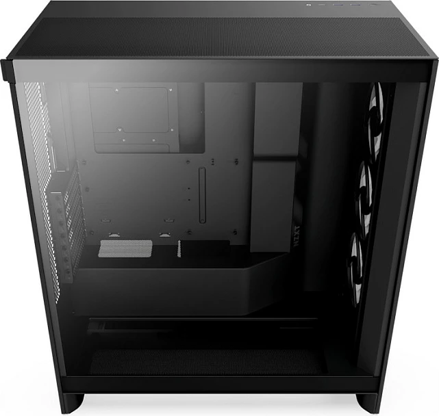 Kasë NZXT H7 Flow RGB, Midi Tower, ATX/EATX/micro ATX/Mini-ITX, Tempered Glass, e zezë