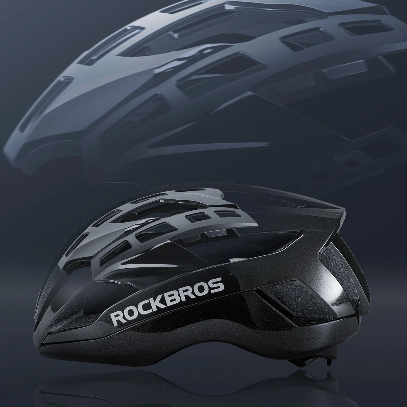 Helmetë biçiklete Rockbros LK-79 58-62 cm e zezë