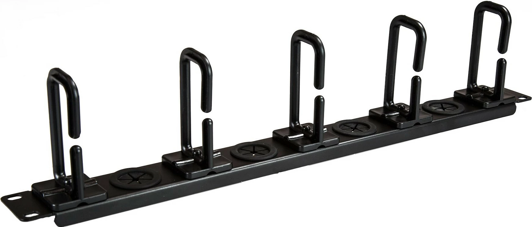Panel menaxhimi kabllosh për rack serveri StarTech 1U, horizontal, D-Ring, i zi