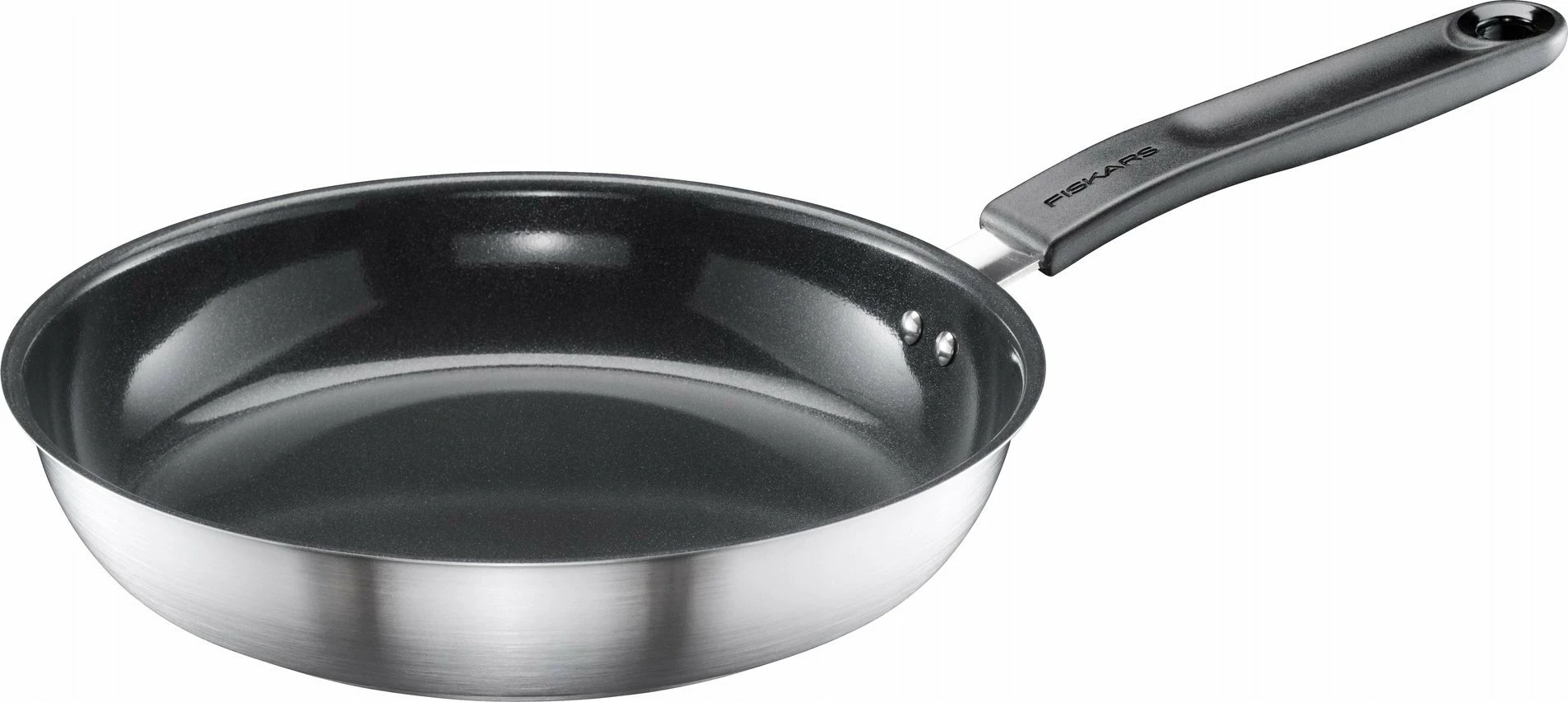 Tigan skuqjeje Fiskars Functional 1072310 24 cm, veshje qeramike, argjend