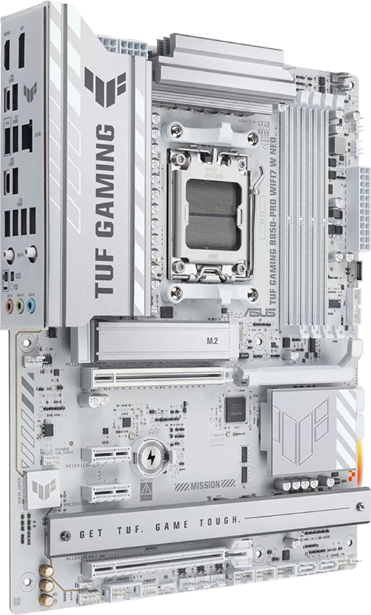 Pllakë amë ASUS TUF Gaming B850-PRO WIFI7 W NEO ATX AM5 DDR5, e bardhë