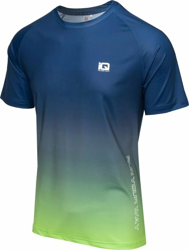 Maicë sportive IQ ESTISE, mëngë të shkurtra, madhësi S, blu