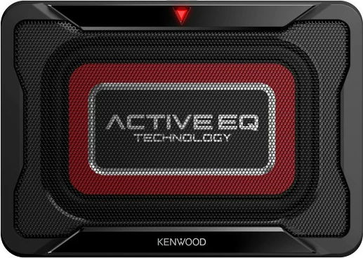 Subwoofer aktiv Kenwood KSC-PSW7EQ, klasë D, telekomandë me kabllo, alumini, i zi