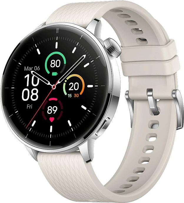 Smartwatch OnePlus Watch 3 43mm, 354mAh, AMOLED, bardhë
