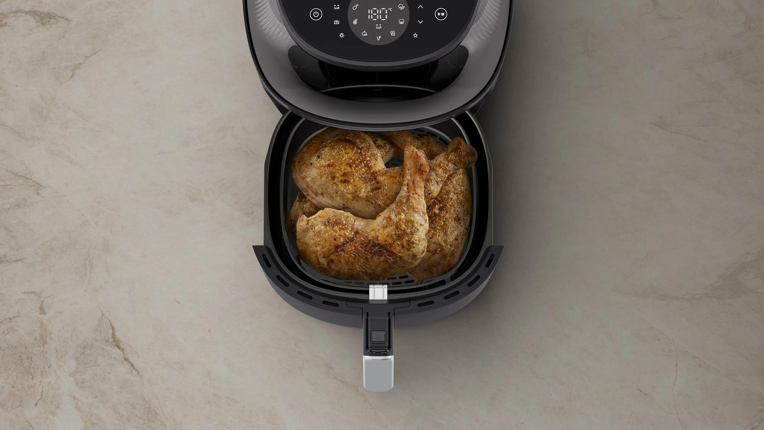 Fritezë me ajër Philips Ovi XL NA332/00, 6.2L, 1700W, e zezë