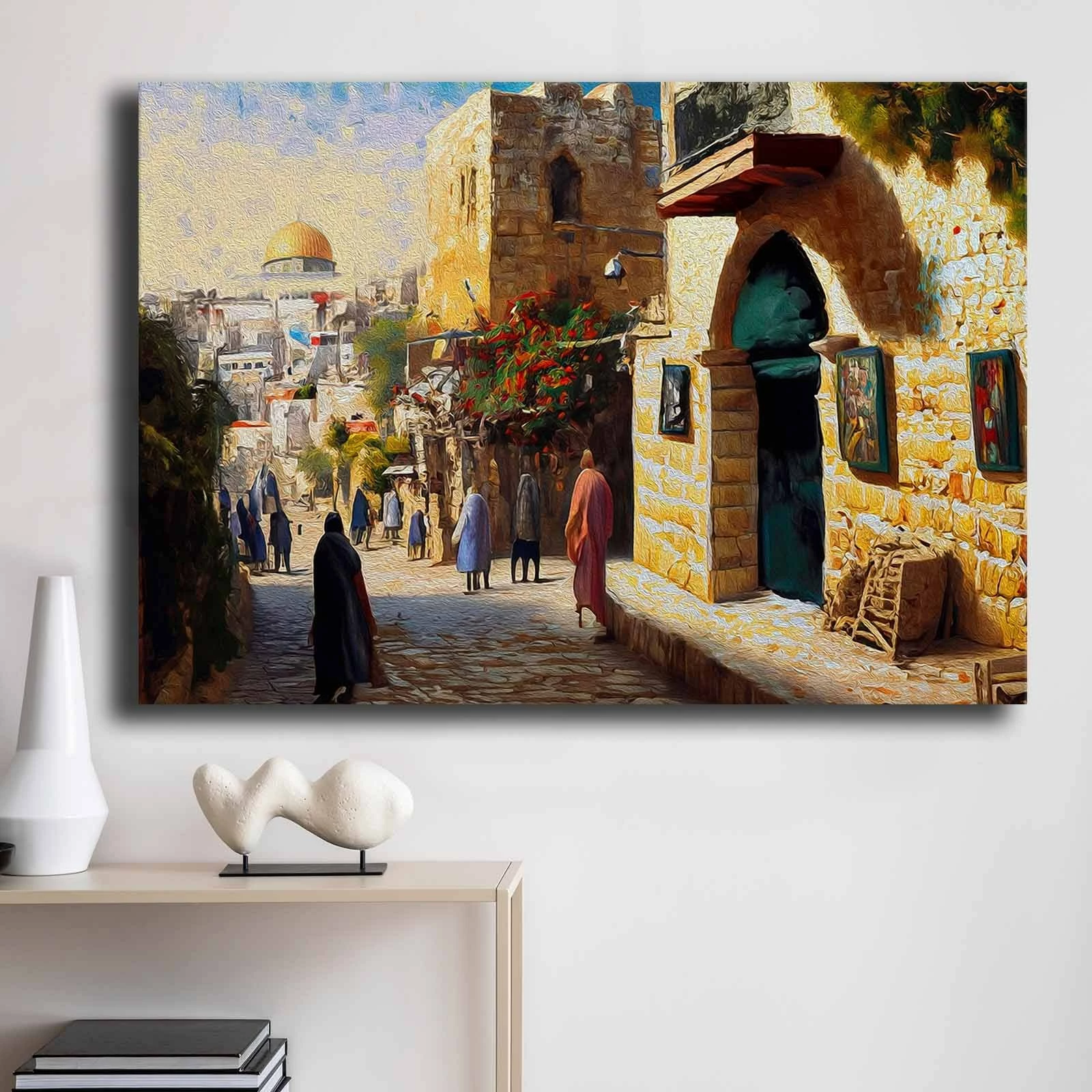 Pikturë dekorative në kanavacë Wallity, 70100GSC-023, shumëngjyrëshe, 70x100cm