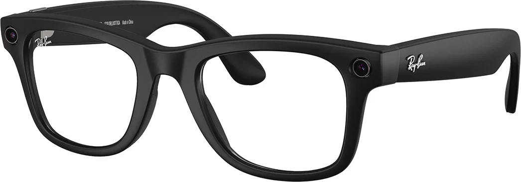 Syze smart Ray-Ban Meta Wayfarer Gen 2 RW4012 32GB 12MP 155-53 Large, Matte Black / Transitions Grey