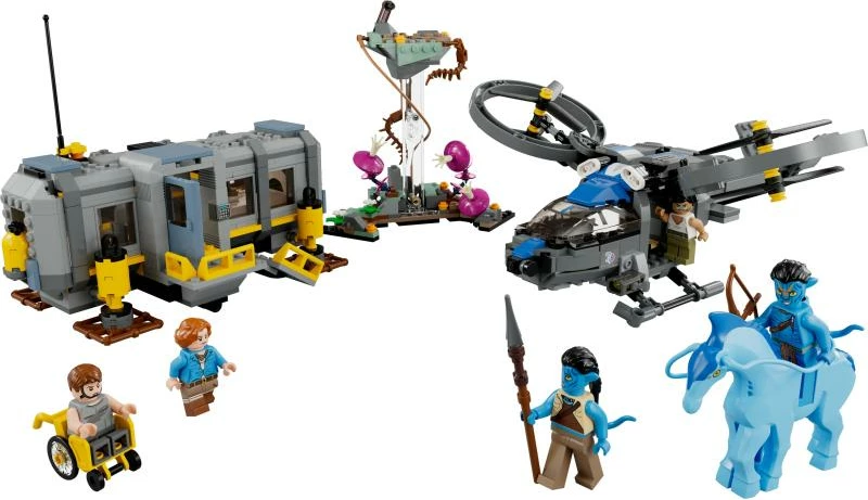 Set ndërtime LEGO Avatar 75573 Floating Mountains: Site 26 dhe RDA Samson, 9+ vjeç, set