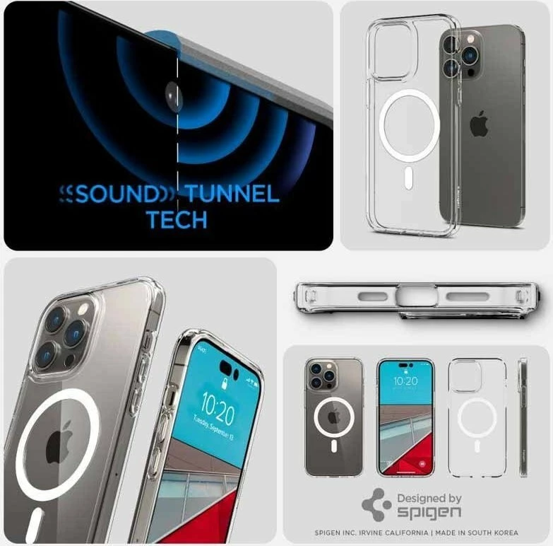 Mbështjellës Spigen Ultra Hybrid MagSafe për Apple iPhone 14 Pro, i bardhë