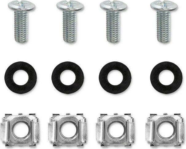 Patch panel Qoltec 54516 për rack 19", 24 porta, 1U, UTP, e zezë