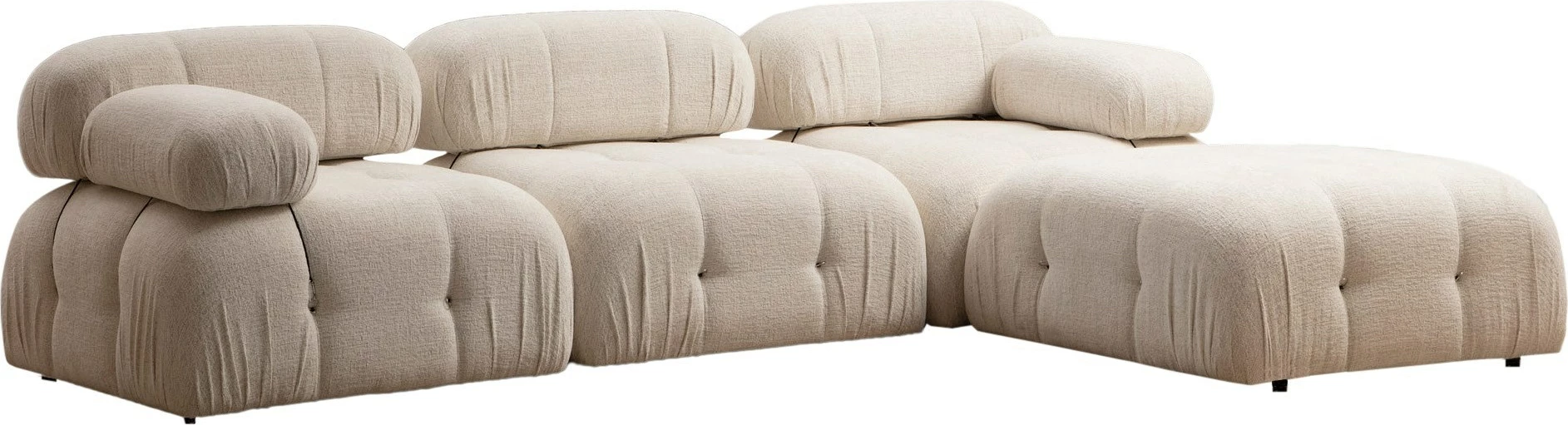 Këndare Atelier del Sofa, krem Bubble Bouclette, L1-O1-1R-PUF