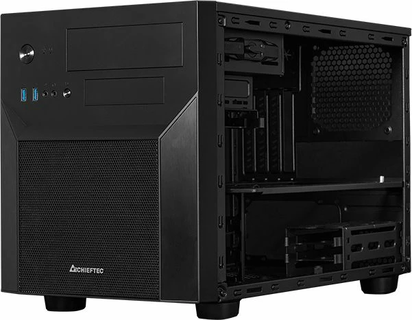 Kasë Chieftec Mesh ProCube CI-02B-OP mATX Cube Tower, e zezë