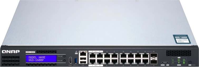 Switch QNAP QGD-1600P-4G, 16+4 porte, PoE, rackmount