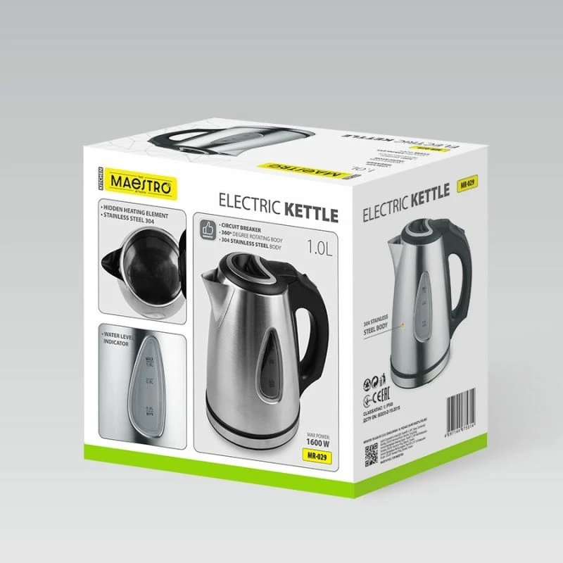 Ibrik elektrik MAESTRO MR-029New, i bardhë