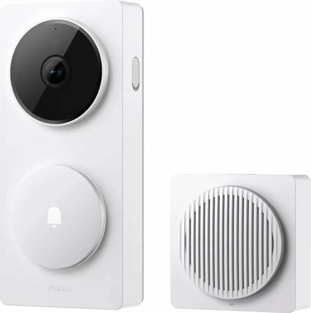 zile dere me kamerë Aqara Doorbell Camera Hub G410 (CH-C09D-W), 2K, hub Zigbee/Thread/Matter, bardhë