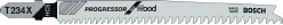 Teh për sharrë dekupazhi Bosch T 234 X Progressor for Wood, 117 mm, 25 copë, gri