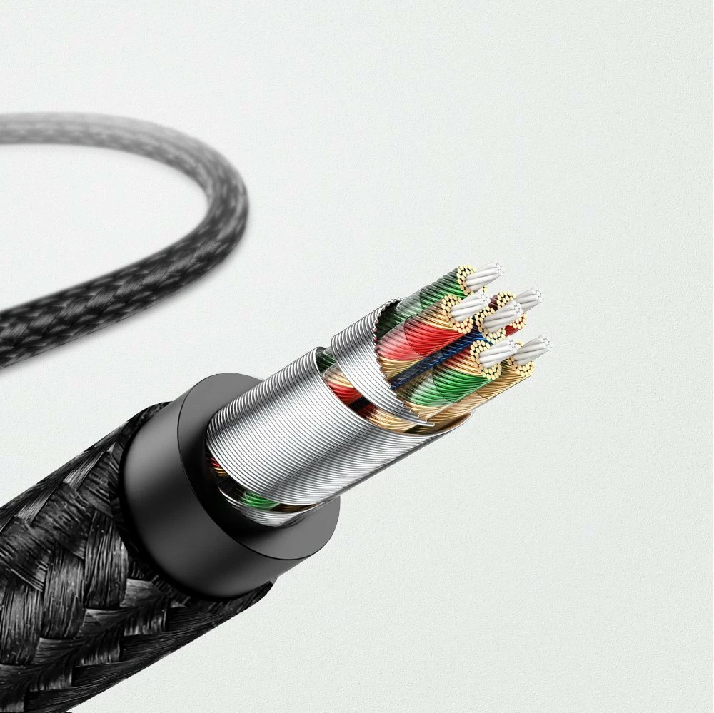 Kabllo audio AUX Ugreen 70509, Lightning në 3.5 mm, 1 m, Gri
