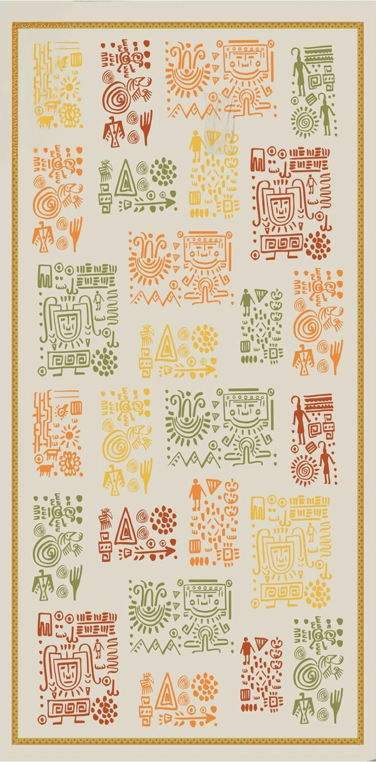 Peshqir plazhi Mijölnir, Baskili v4, shumëngjyrësh, 75x150cm