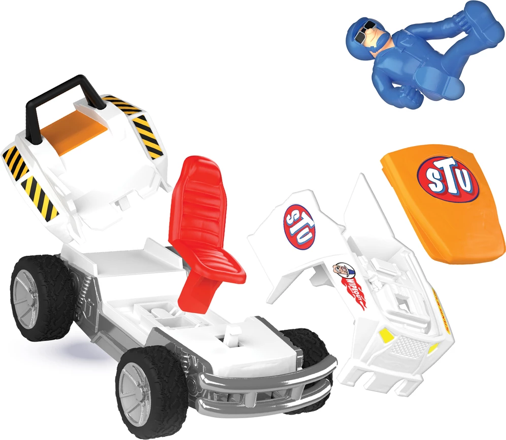 Set Loje Stuntman Stu Smash dhe Buggy Crash