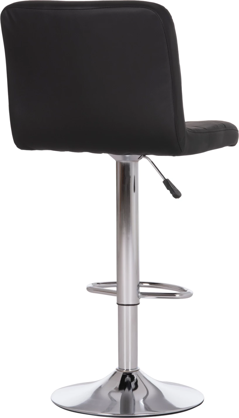 Karrige për bar rrotulluese DIANA, lëkurë PU e zezë, metal krom, FH202.21, 44x52x109cm, set prej 2 copë