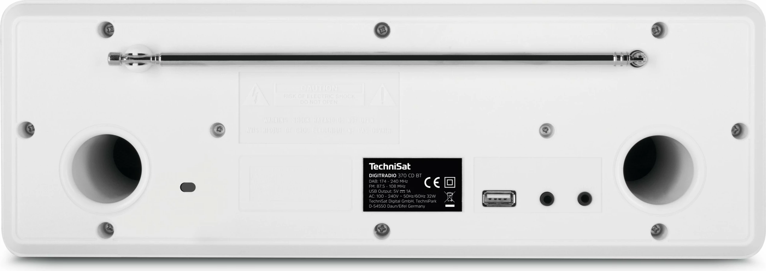 Radio TechniSat DigitRadio 370 CD BT, DAB+, Bluetooth, bardhë