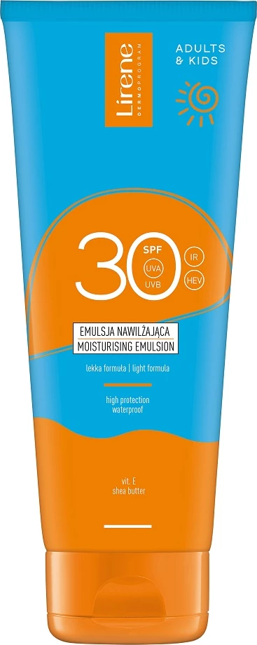 Emulsion për diell për femra Lirene Sun Moisturizing Emulsion SPF30, 200ml