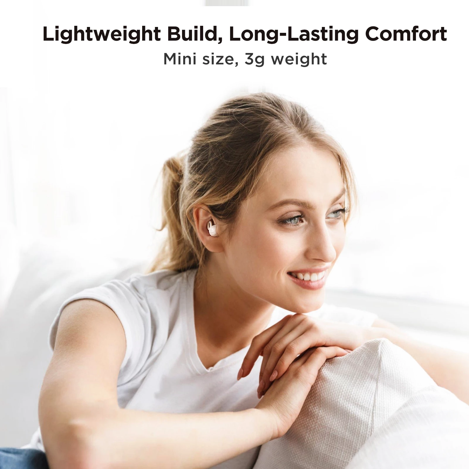 Kufje TWS Joyroom JR-TS1 Cozydots Series, Bluetooth 5.3, anulim zhurme, të bardha