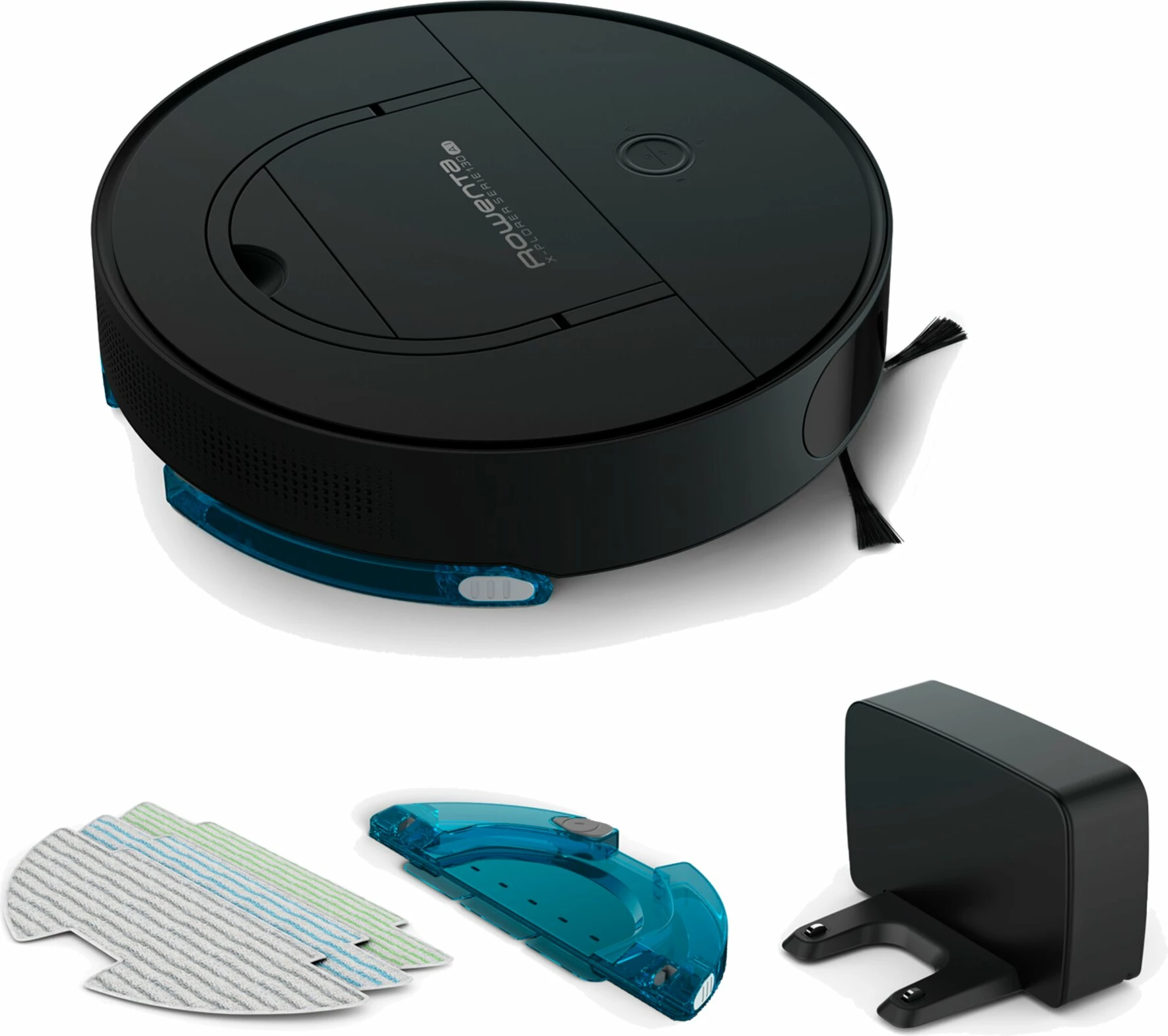 Fshesë robotike, Rowenta X-Plorer Series 130 AI RR9075WH, depozitë 0.5 L, autonomi 120 min, lartësi 8 cm