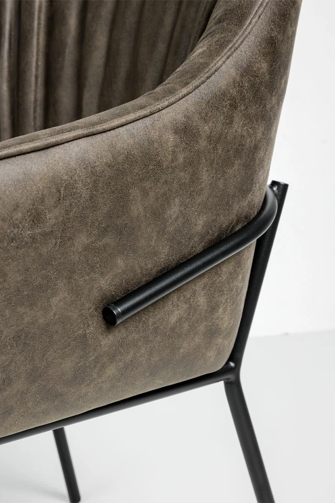 Karrige me mbështetëse për duar Tosca, ngjyrë kafe, 62x63x90.5