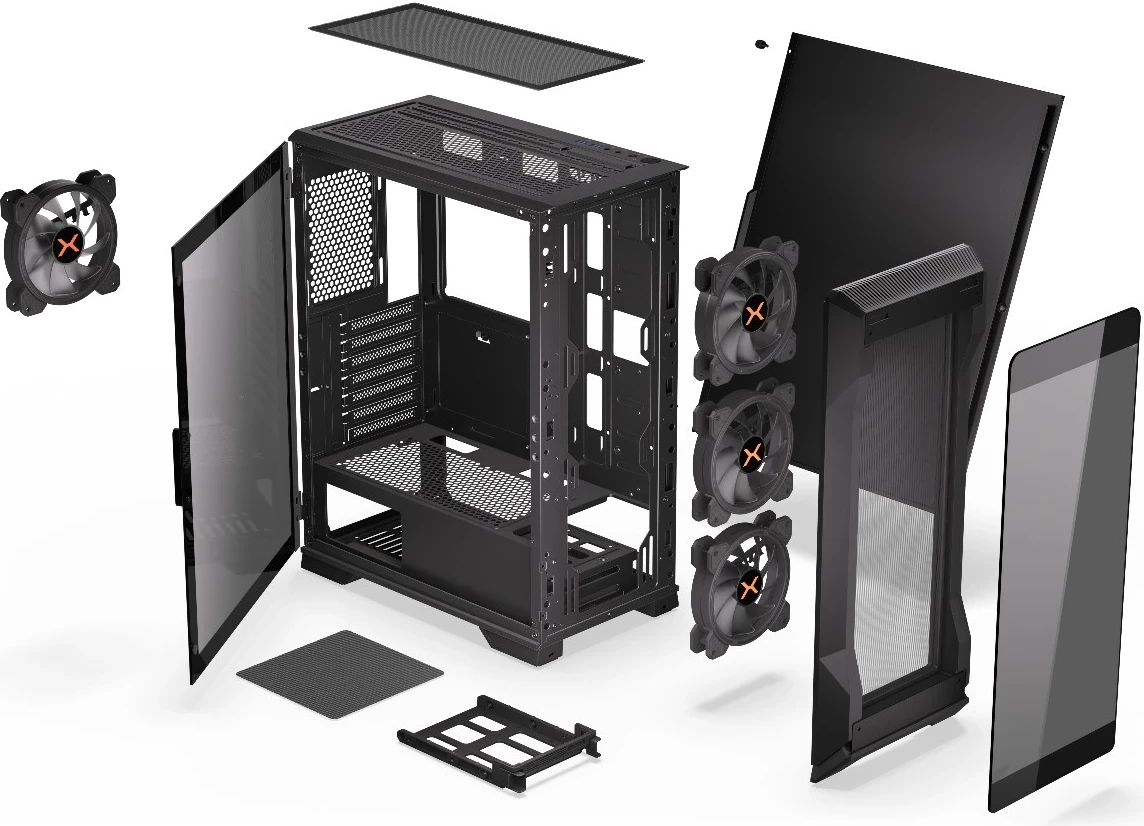 Kasë KRUX HEKO (KRXD001), e zezë