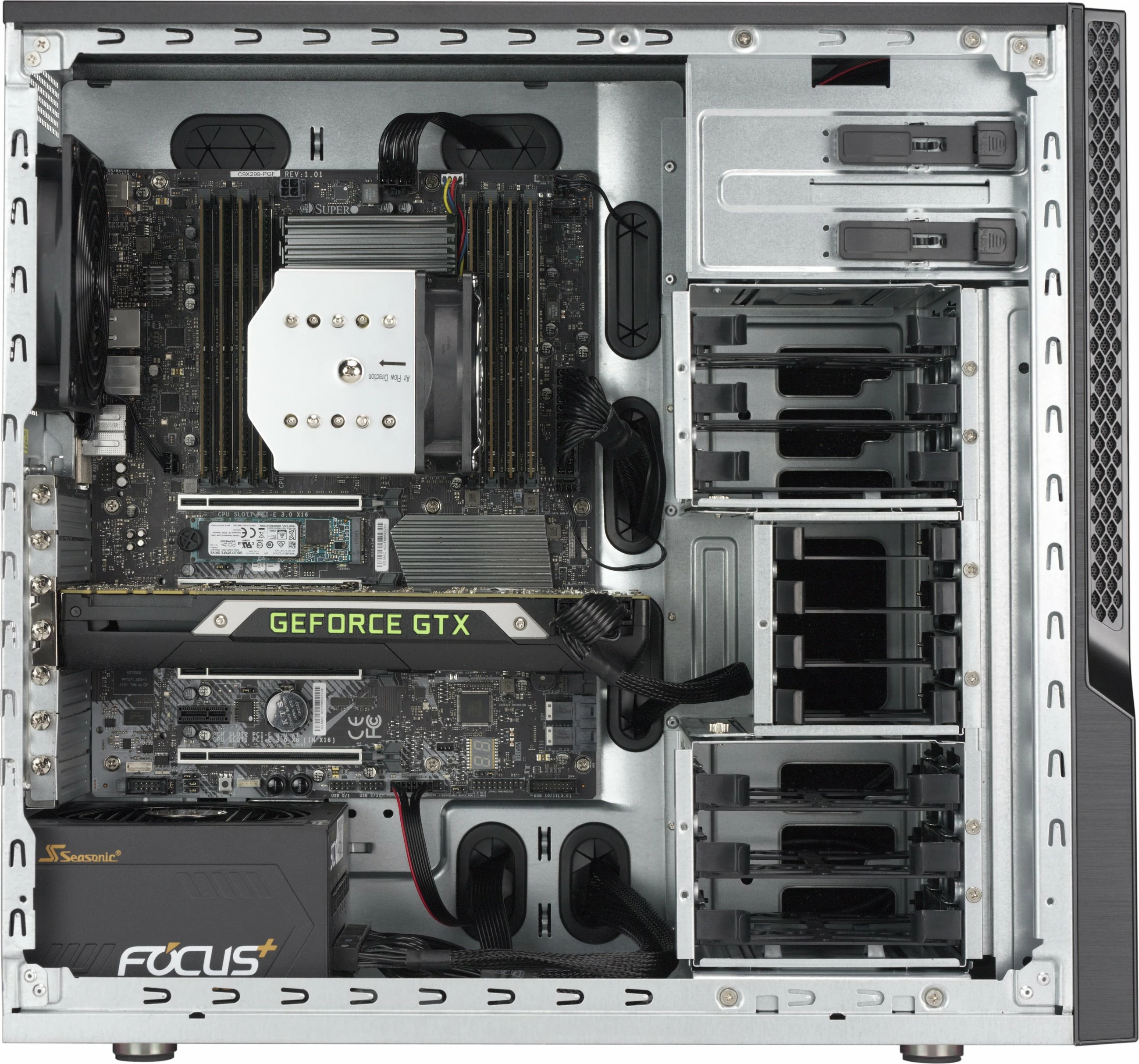 Kasë Supermicro SuperChassis GS5A-754K, Midi Tower, Server, ATX, micro ATX, Alumini, e zezë, gri