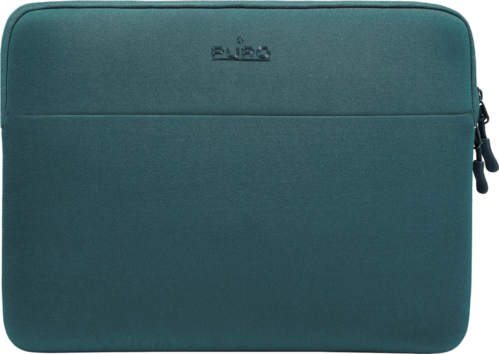 Çantë laptopi Puro Slim Pocket 13\" neoprene slim me xhep, e gjelbër