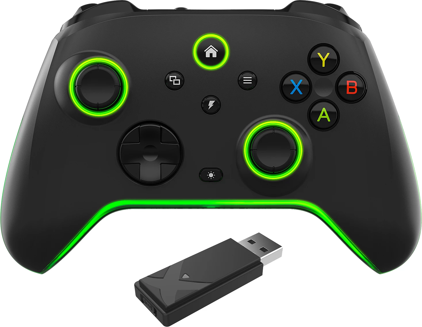 Kontroller Spawn Infinity Touch X, wireless 2.4G/WiFi/USB, RGB, 800mAh, i zi, set me dongle + kabllo USB