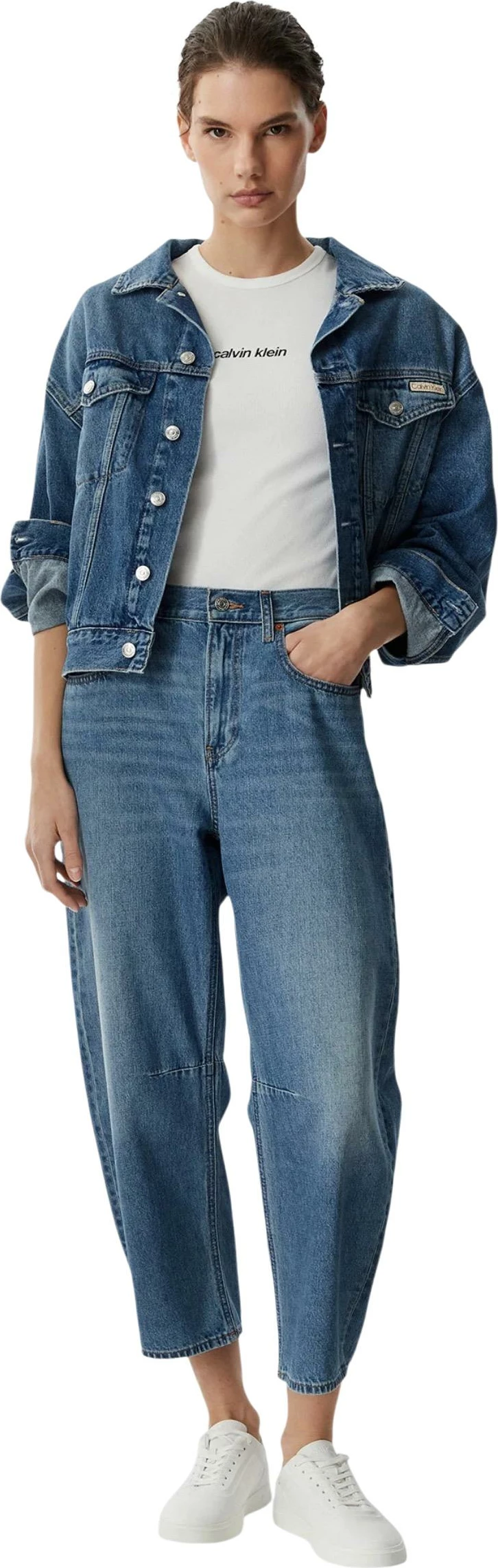 Xhinse për femra Calvin Klein Jeans LV047G748G, denim blu [Madhësia: W25]