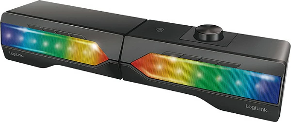 Altoparlant LogiLink soundbar 2.0, Bluetooth, 3.5mm, me ndriçim RGB