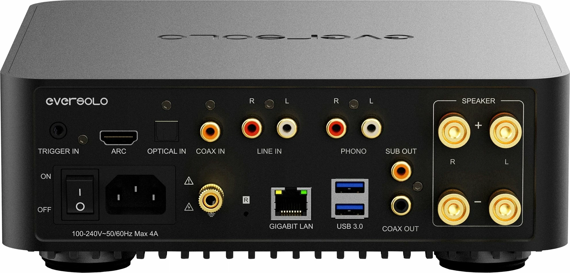 Amplifikator all-in-one Eversolo PLAY CD Edition, 2.0, Class D, ekran me prekje 5.5", AirPlay, i zi
