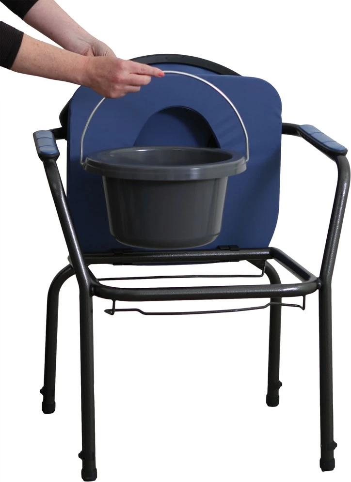 Karrige sanitare ASTON OPEN me rregullim të lartësisë, Blu