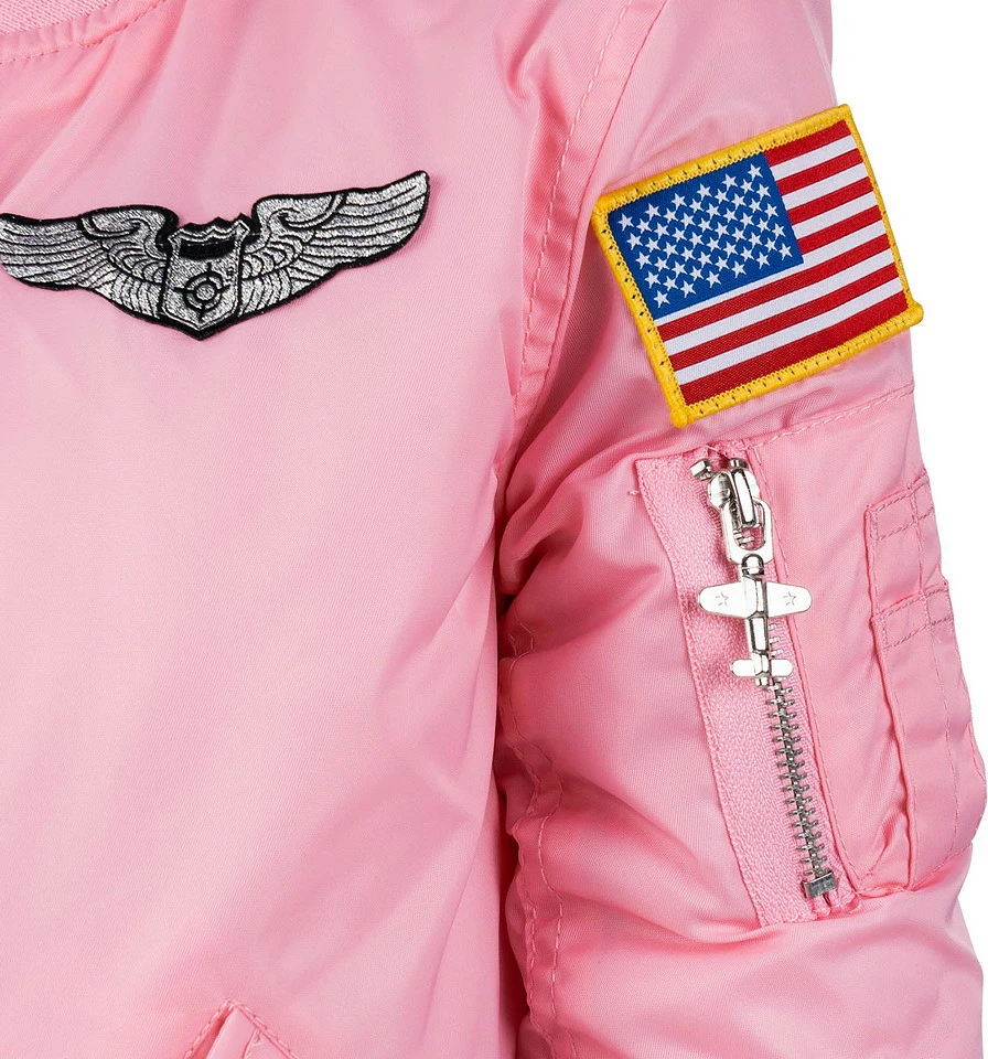 Xhaketë Për Fëmijë Fostex Garments Kids MA-1 flight jacket pink