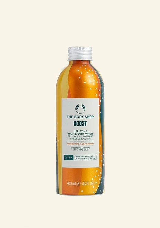 Larës Energjizues për Flokët & Trupin me Mandarinë & Bergamot - Boost 200 ML
