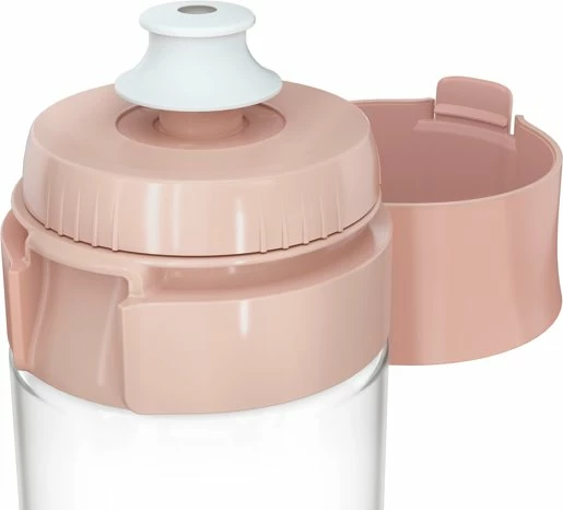 Shishe me filtër uji Brita Vital 600 ml, 5 disqe MicroDisc, pastel peach