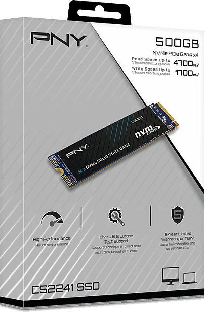 SSD PNY CS2241 1TB M.2 NVMe PCIe 4.0 2280