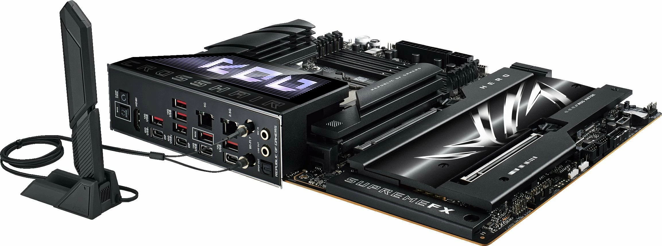 Pllakë amë Asus ROG Crosshair X870E Hero ATX, AM5, DDR5 deri 256GB, Wi‑Fi 7