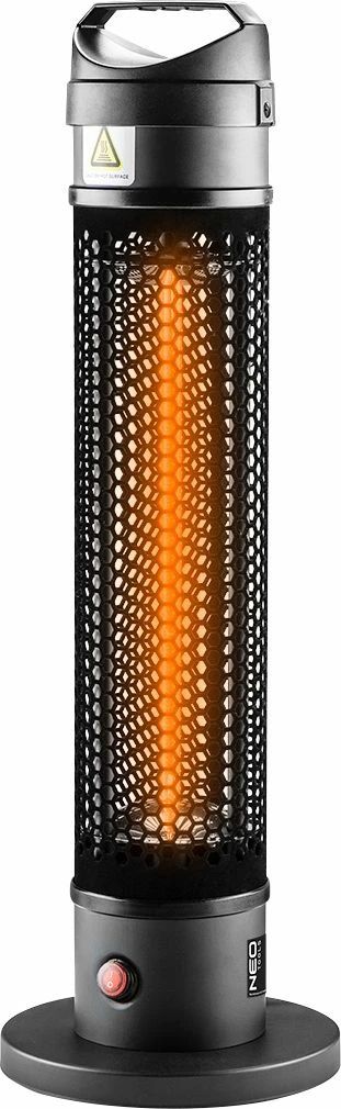 Ngrohës elektrik Neo 90-035, radiator në këmbë 1000W, IP44, i zi