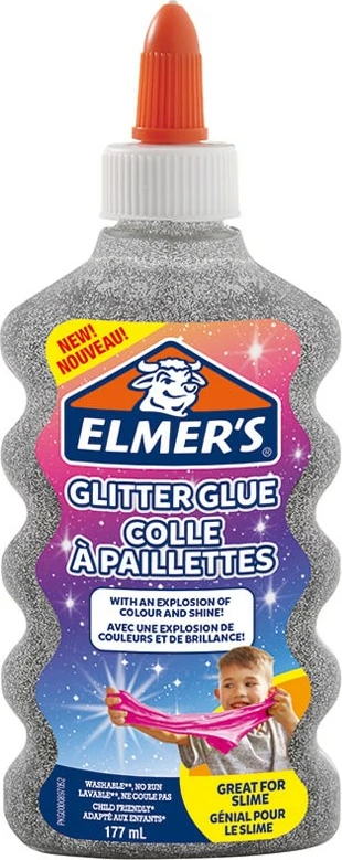 Shishe ngjitësi Elmer's 177 ml, ngjyrë argjendtë, për fëmijë prej 3 vjet